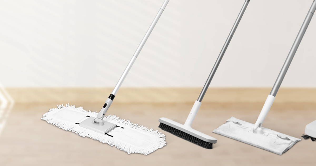 different dry floor cleaning mop