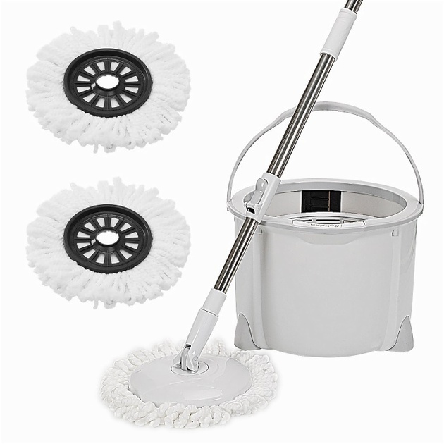 rotating dust mop and bucket set 